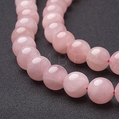 Natural Rose Quartz Beads Strands GSR14mmC034-1