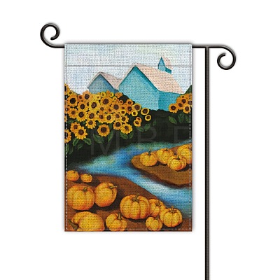 Vertical Double Sided Garden Flag AJEW-WH0116-001A-06-1