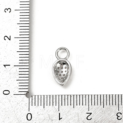 Brass Micro Pave Cubic Zirconia Pendants KK-M322-48P-01-1