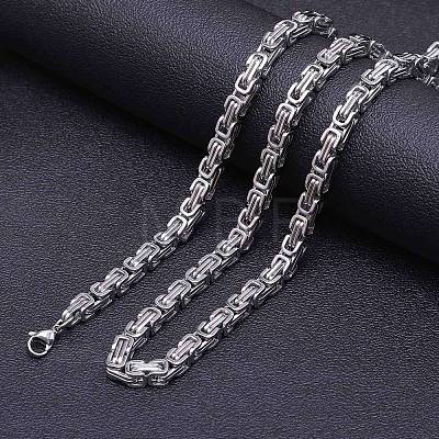 5mm Stainless Steel Byzantine Chain Necklaces LS-FS-WG56795-31-1