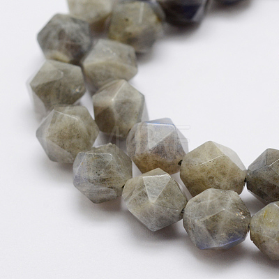 Natural Labradorite Beads Strands G-K209-02E-8mm-1