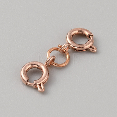 Stainless Steel Double Spring Ring Clasps STAS-WH0036-16RG-1