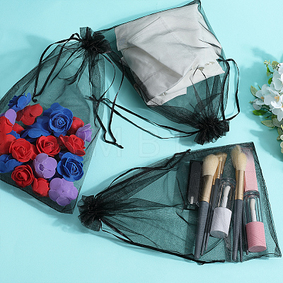 30pcs Large Organza Pouches Portable Shoes Bag Travel Storage Drawstring Bags OP-SP0001-03A-02-1