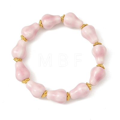 Handmade Porcelain Beaded Stretch Bracelets BJEW-JB14448-1