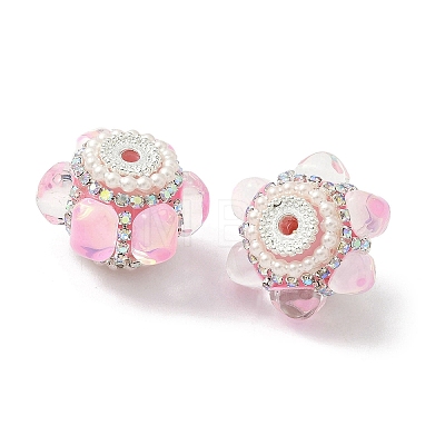 Sparkling Acrylic Rhinestone Beads CLAY-NH0003-01S-1