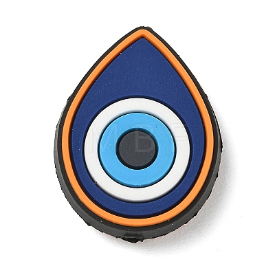 Evil Eye Theme Silicone Beads SL-CBACE28-03D-1