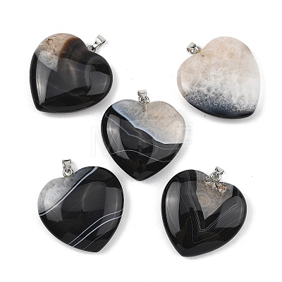 Natural Agate Pendants GG-K002-12A-12-1