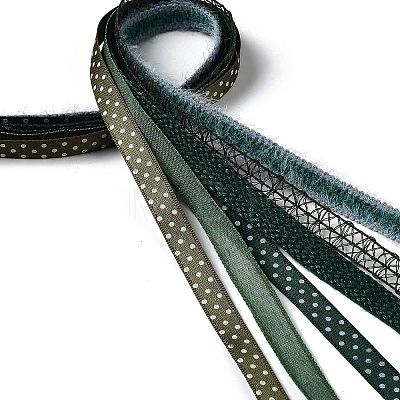 18 Yards 6 Styles Polyester Ribbon SRIB-C001-G01-1