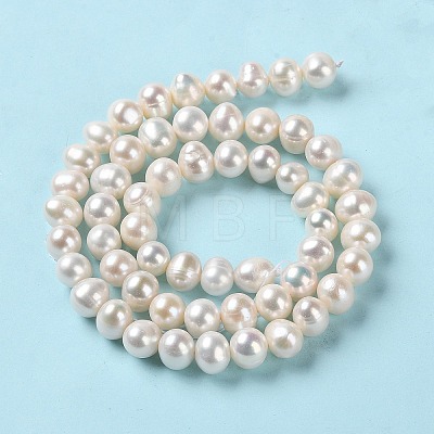 Natural Cultured Freshwater Pearl Beads Strands PEAR-E018-15-1
