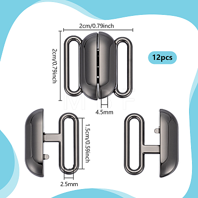 12Pcs Alloy Interlocking Clasps FIND-PH0038-27EB-1