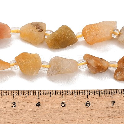 Natural Yellow Botswana Agate Beads Strands GG-CBA0B77-A21-02-1