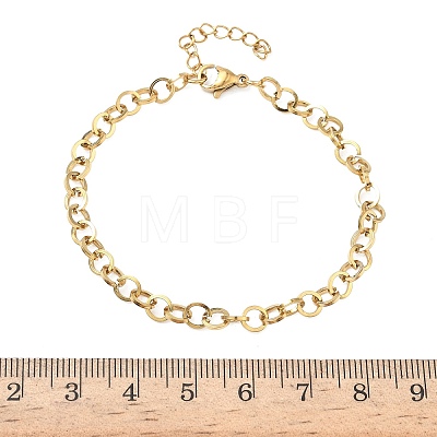 304 Stainless Steel Rolo Chain Bracelets for Women BJEW-Z152-01G-1