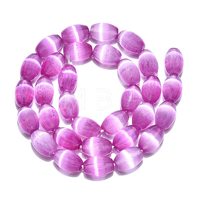 Dyed Natural Selenite Beads Strands G-T138-233F-1