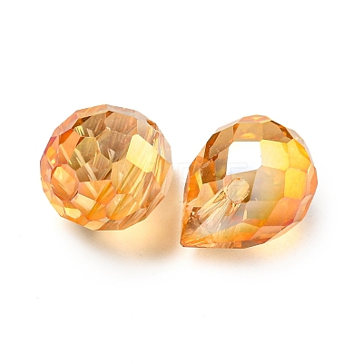 Electroplated Glass Beads EGLA-K062-01A-HR02-1