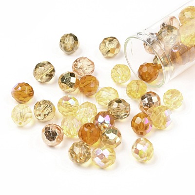 Fire-Polished Czech Glass Beads LAMP-O017-151-YM10-1