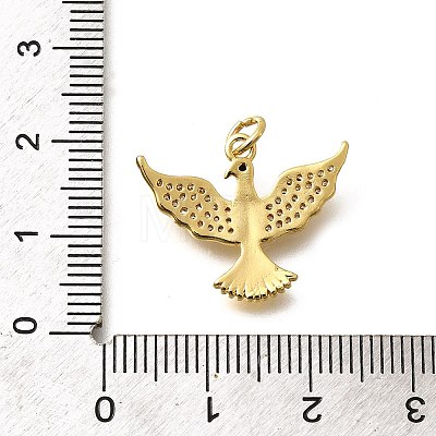 Brass Micro Pave Cubic Zirconia Pendants KK-B128-12G-05-1