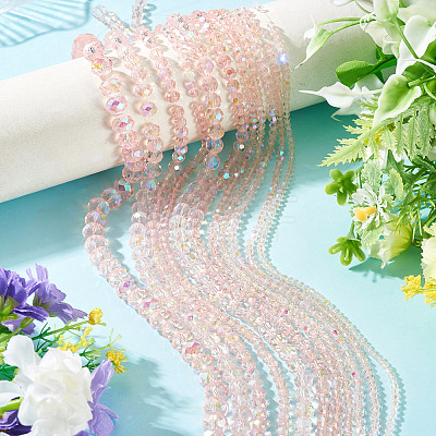 11 Strands 11 Styles Electroplate Glass Beads Strands EGLA-TA0003-01B-1