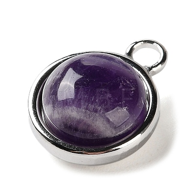 Natural Amethyst Pendants STAS-L022-398E-P-1