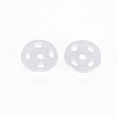 Transparent Resin Snap Fasteners BUTT-N018-008-01-1