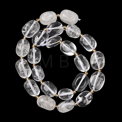 Natural Quartz Crystal Beads Strands G-G453-D17-01-1