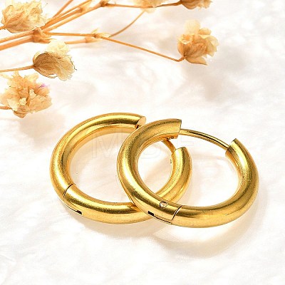 304 Stainless Steel Hoop Earrings for Women EJEW-M068-15A-G-1