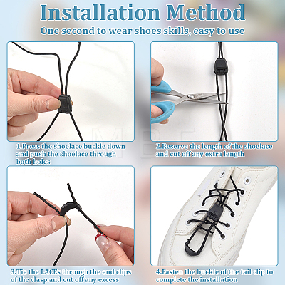 Polyester Quick Release Shoelace Kits DIY-WH0786-63-1