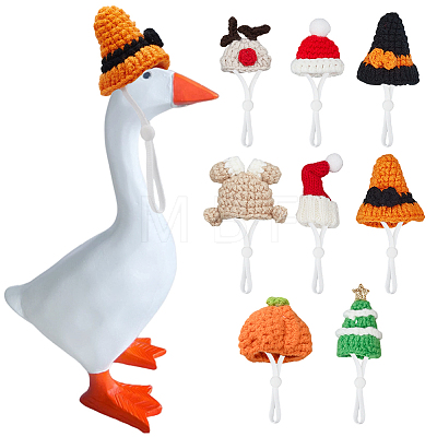 8Pcs 8 Styles Polyester Doll Hat DIY-SC0033-54C-1
