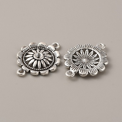 Tibetan Style Alloy Connector Rhinestone Settings FIND-CJC0016-20AS-1