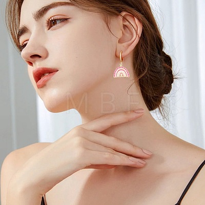 18Pcs 9 Styles Breast Cancer Awareness Ribbon Zinc Alloy Enamel Pendants ENAM-FS0004-45-1