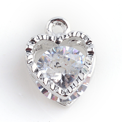 Heart Alloy Charms X-ZIRC-R007-043A-02-1