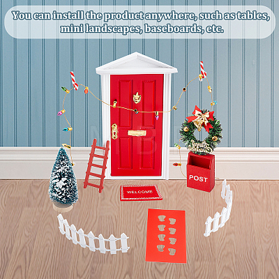 Christmas Theme Mini Display Decoration Kit AJEW-WH0291-33-1