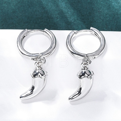 Chili Brass Hoop Earrings EJEW-Q015-17P-1