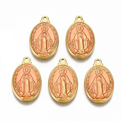 Brass Enamel Pendants KK-S345-179E-1