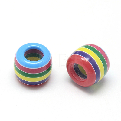 Opaque Stripe Resin Beads X1-RESI-S344-04-1