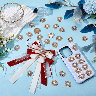 30Pcs Zinc Alloy Cabochons FIND-FG0005-56C-1
