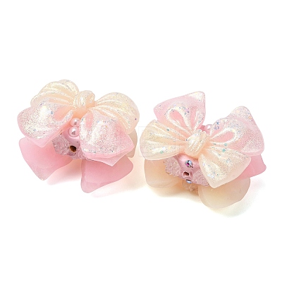 Luminous Opaque Resin & Rhinestone & Polymer Clay Beads RE-CBA1913-02F-1