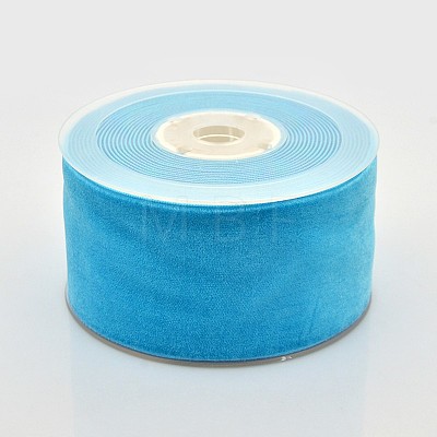 Polyester Velvet Ribbon for Gift Packing and Festival Decoration SRIB-M001-50mm-340-1
