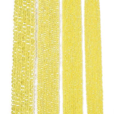 Electroplate Glass Beads Strands EGLA-A044-T4mm-B29-1