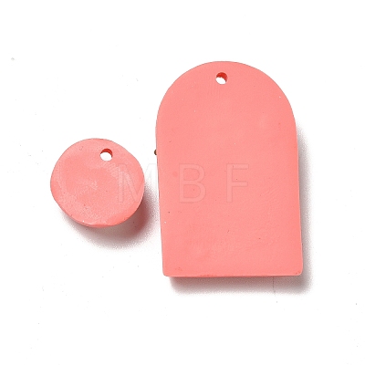 Handmade Polymer Clay Pendants Sets CLAY-B003-11-1