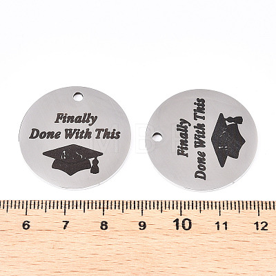 Non-Tarnish 201 Stainless Steel Pendants LS-STAS-T064-38P-27-1