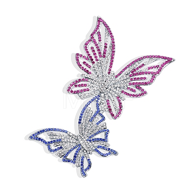 Butterfly Alloy Brooches for Women PW-WG31DC0-02-1