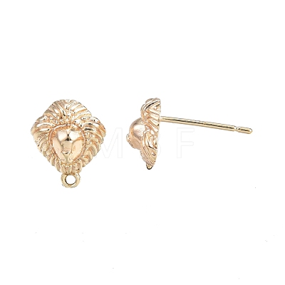 Brass Stud Earring Findings KK-T062-243G-1