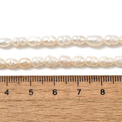 Natural Cultured Freshwater Pearl Beads Strands PEAR-I007-01N-02B-1