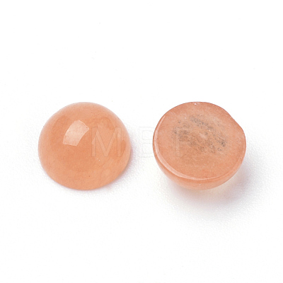 Natural White Jade Cabochons G-R416-6mm-55-1