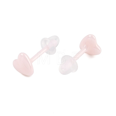 Porcelain Stud Earrings EJEW-H007-01A-1