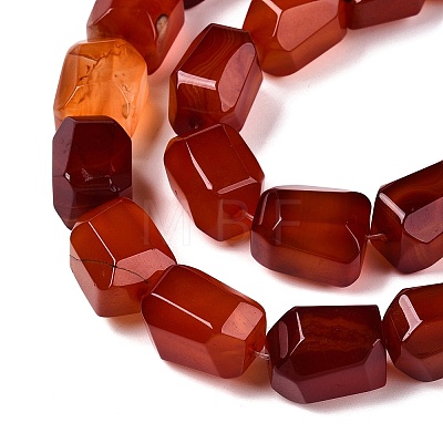 Natural Red Agate Beads Strands G-N342-148A-1