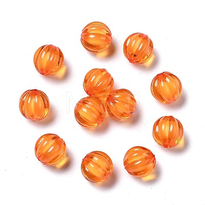 Autumn Theme Transparent Acrylic Beads X-TACR-S089-10mm-11-1