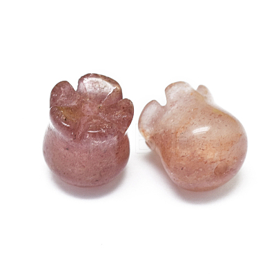 Natural Strawberry Quartz Beads X-G-F637-03G-1