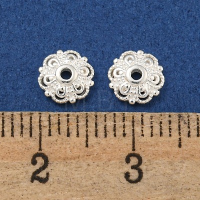 925 Sterling Silver Bead Caps STER-C007-04B-S-1