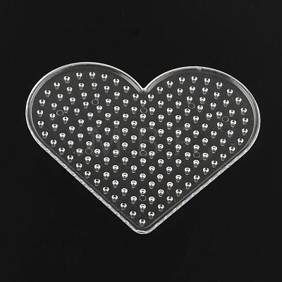 Heart ABC Plastic Pegboards used for 5x5mm DIY Fuse Beads DIY-Q009-14-1